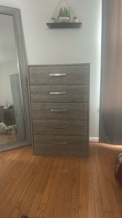 Dresser and standing mirror