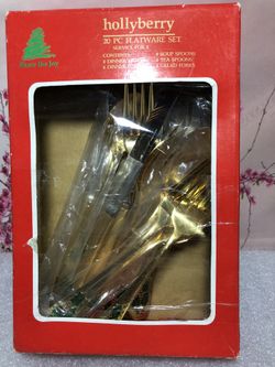 Vintage Hollyberry Flatware 20pcs