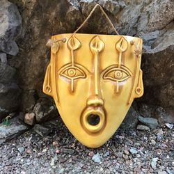 Large Tiki Myan Terracotta Mask Outdoor Yard Party Pool Bar Mancave 