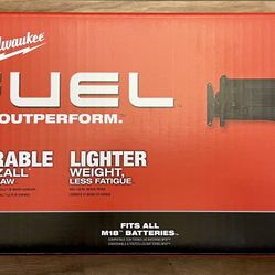 BNIB Milwaukee M18 FUEL 18-Volt Lithium Brushless SAWZALL TOOL ONLY