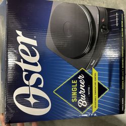 Oster Single Burner Electric Hot Plate – Adjustable Temperature