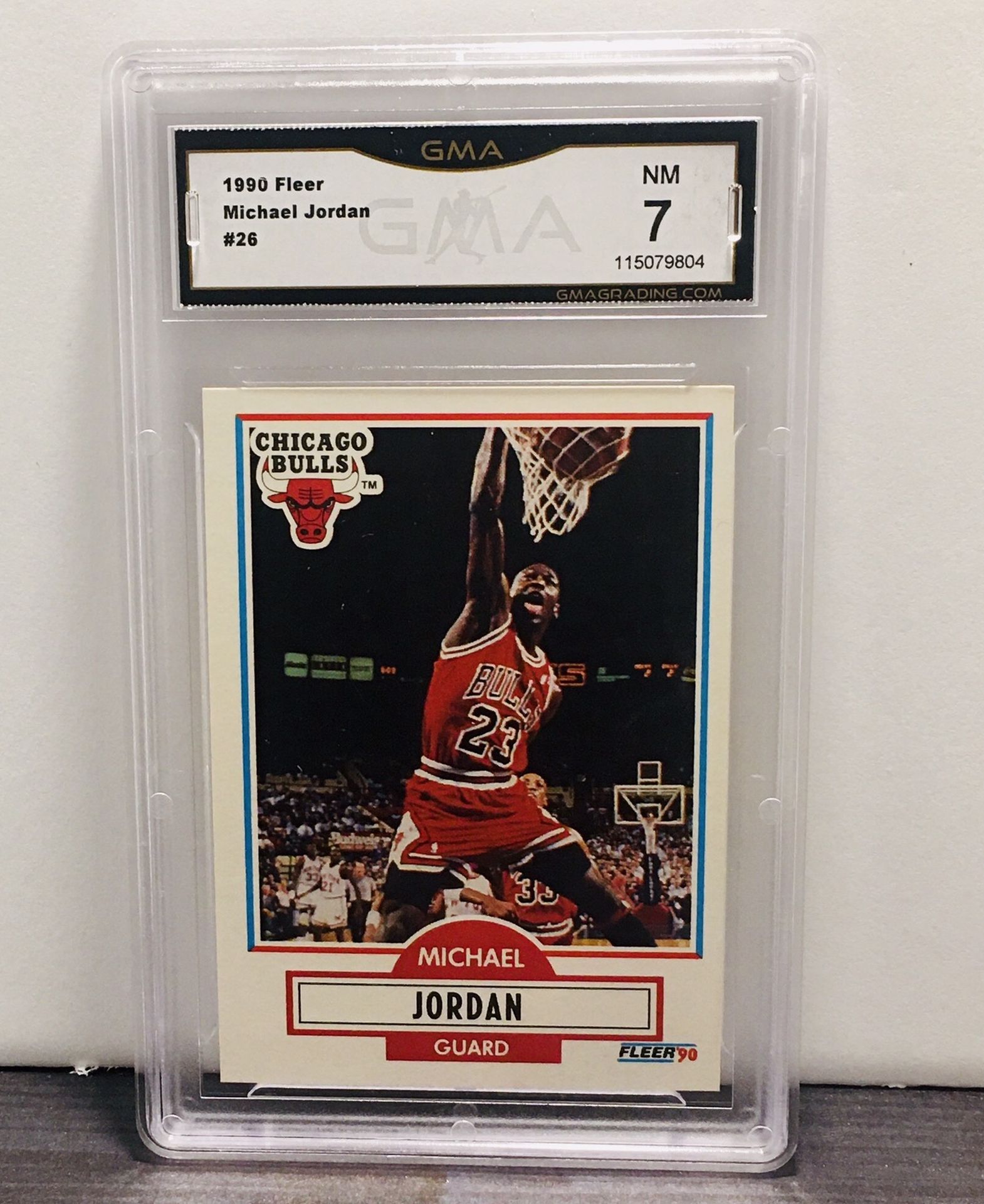 Michael Jordan 1990 Fleer #26 GMA-7