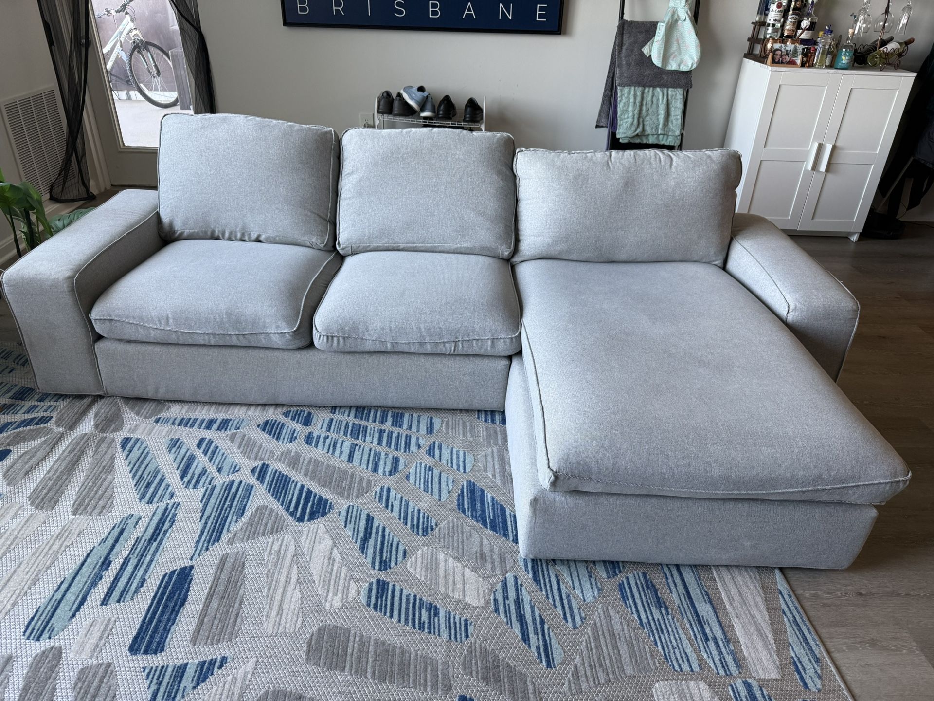 IKEA Sofa With Chaise ($350 OBO)