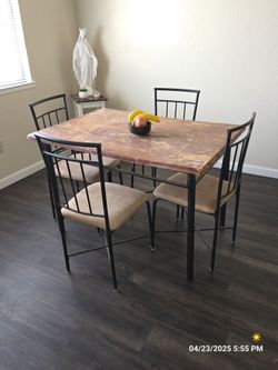 Table 4 chairs $65 OBO