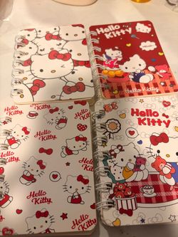 Hello Kitty Spiral Notebooks Set of 4