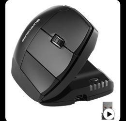 Contour Unimouse Ergonomic Vertical Mouse, Adjustable Thumb Rest, Wireless Customizable Thumb Rest for Wrist Pain Relief, Adjustable 35-70° Tilt, 6 Pr