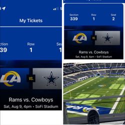 Rams vs Cowboys 8/9/25