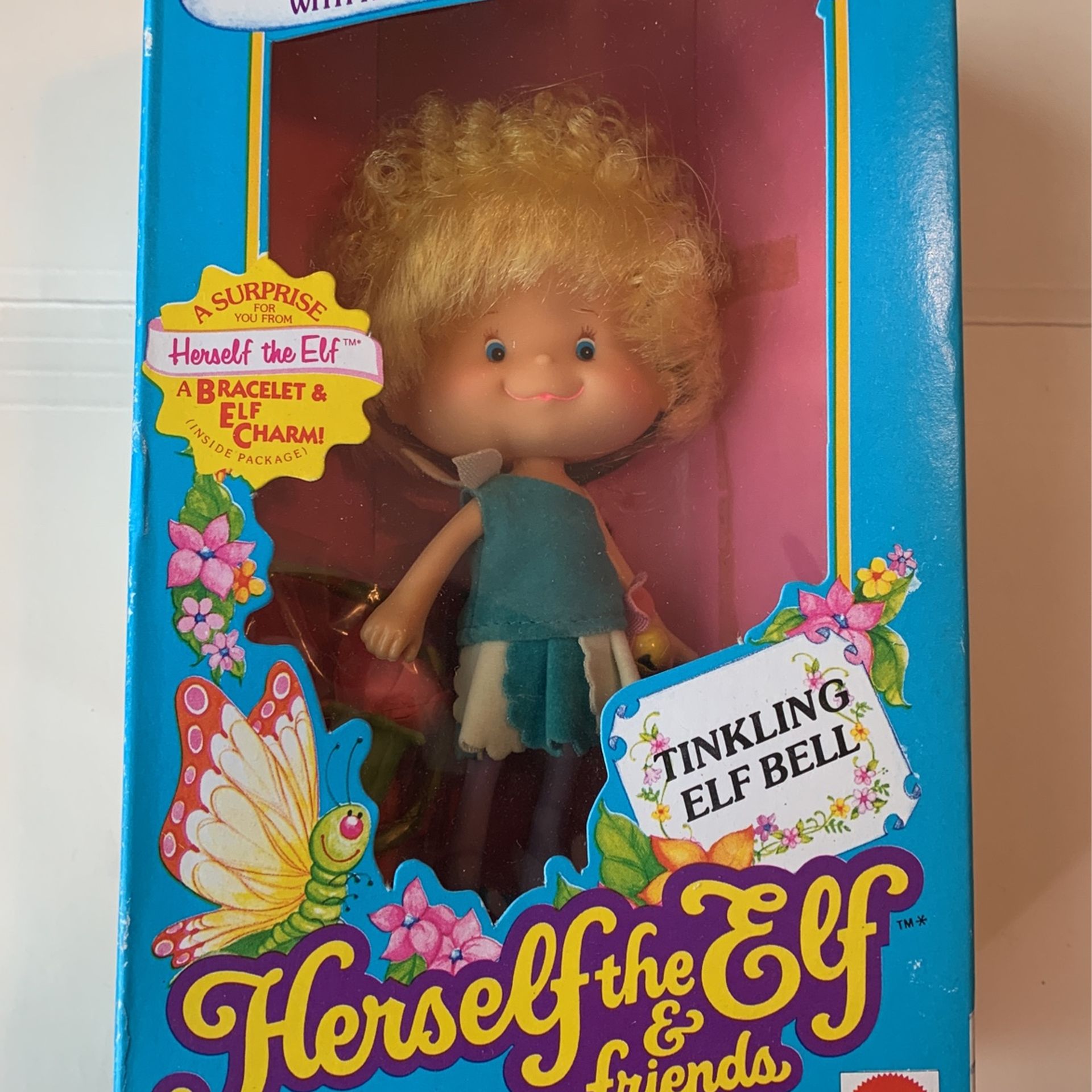 HERSELF THE ELF & FRIENDS TINKLING ELF BELL DOLL VINTAGE MATTEL NIB 1982