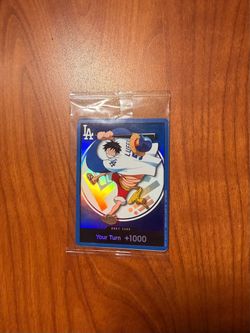 One Piece x Dodgers Trading Card