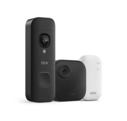 Blink Outdoor Wireless smart security camera + Battery Doorbell 2K+ Camera + Sync Module Core