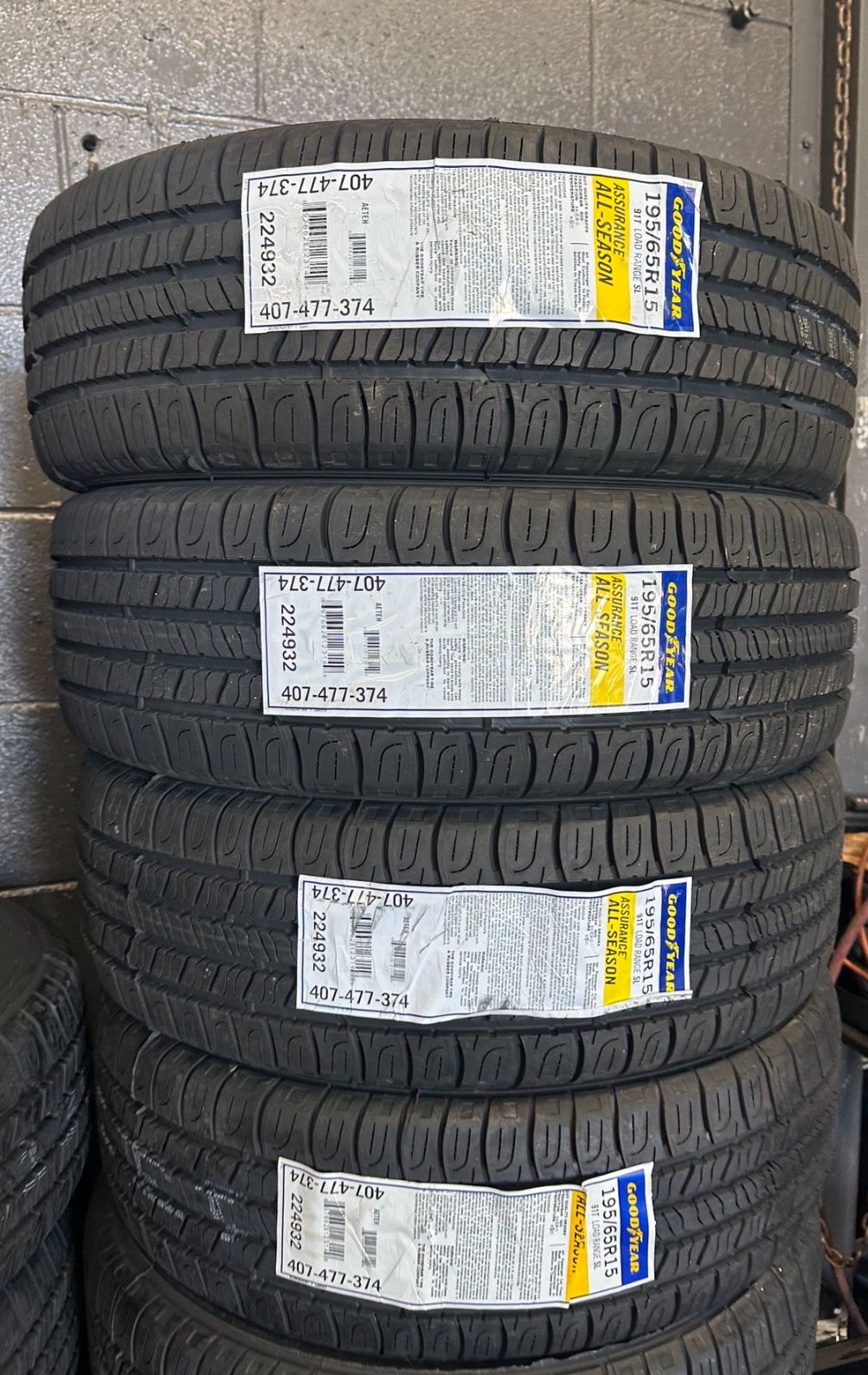 195/65/15 Goodyear Nuevas Montadas Y Balanciadas
