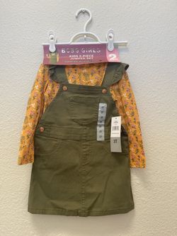 New-BCBG girls 2 Pieces Jumper Set 3T 