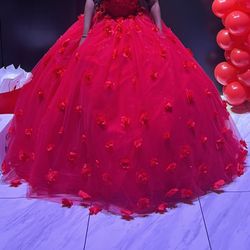 Red Quince/Sweet 16 Gown