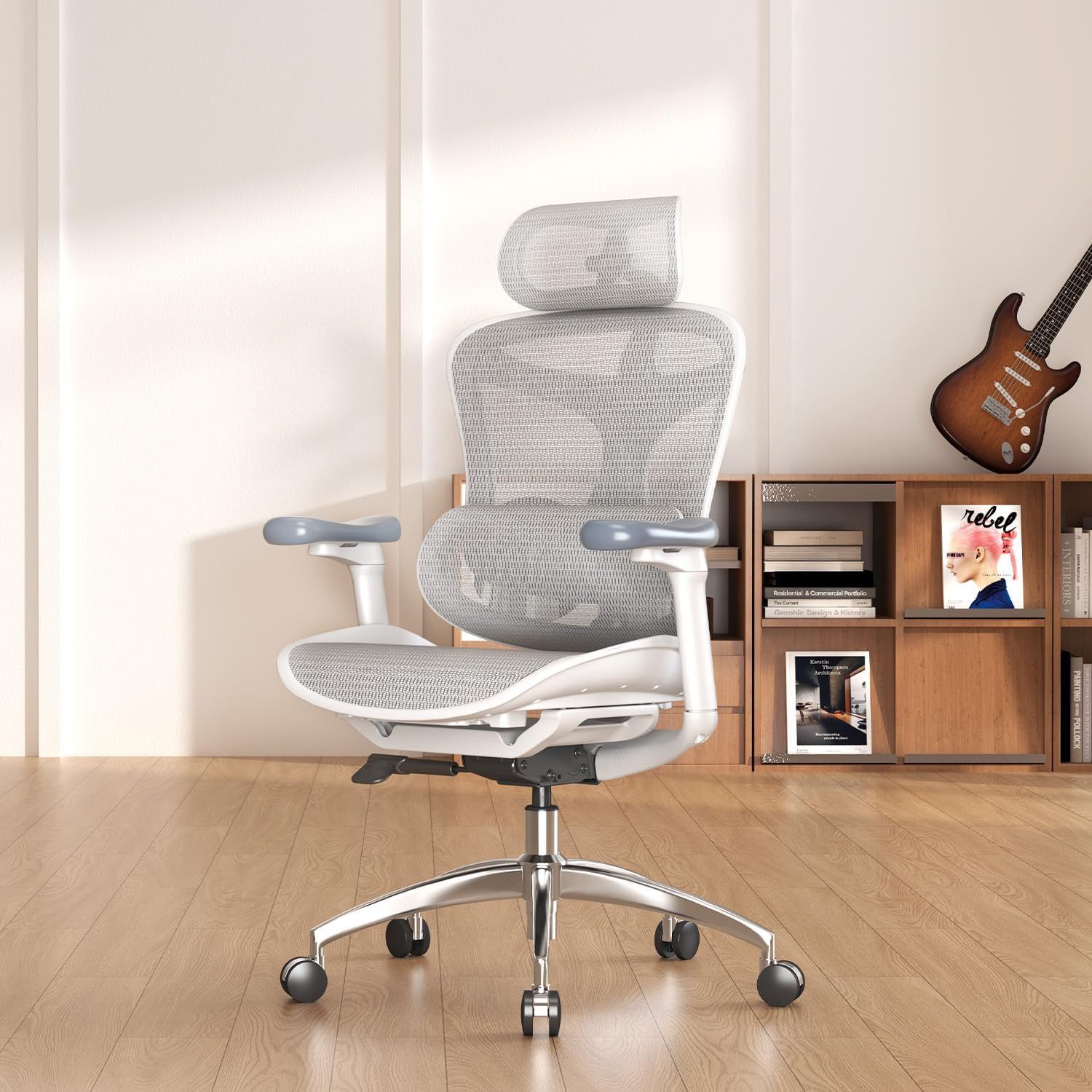 SIHOO Doro C300 Ergonomic Office Chair with Ultra Soft 3D Armrests, Dynamic Lumbar Support for Home Office Chair, Adjustable Backrest Desk Chair, Swiv