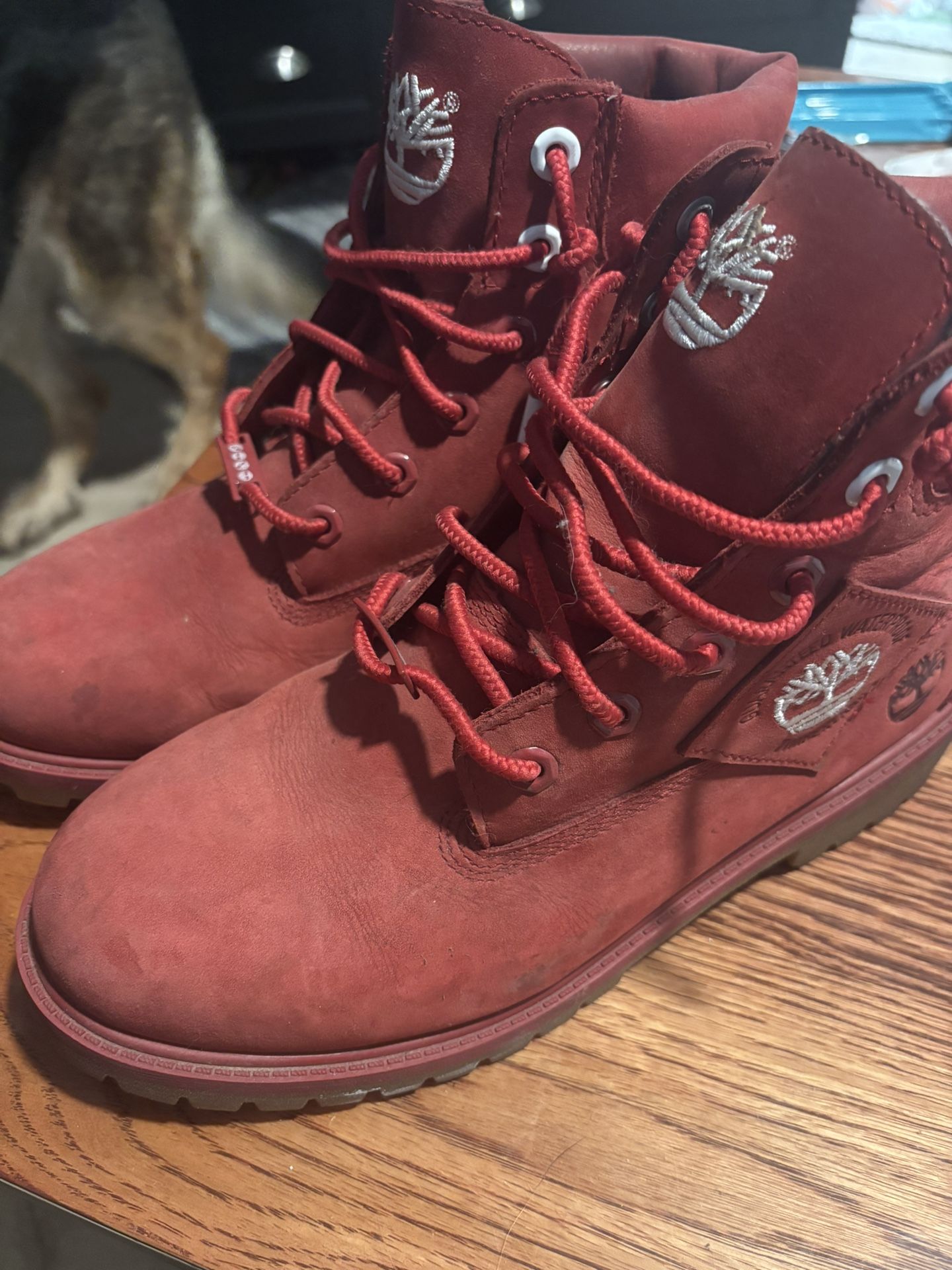 Red Timberland Boots