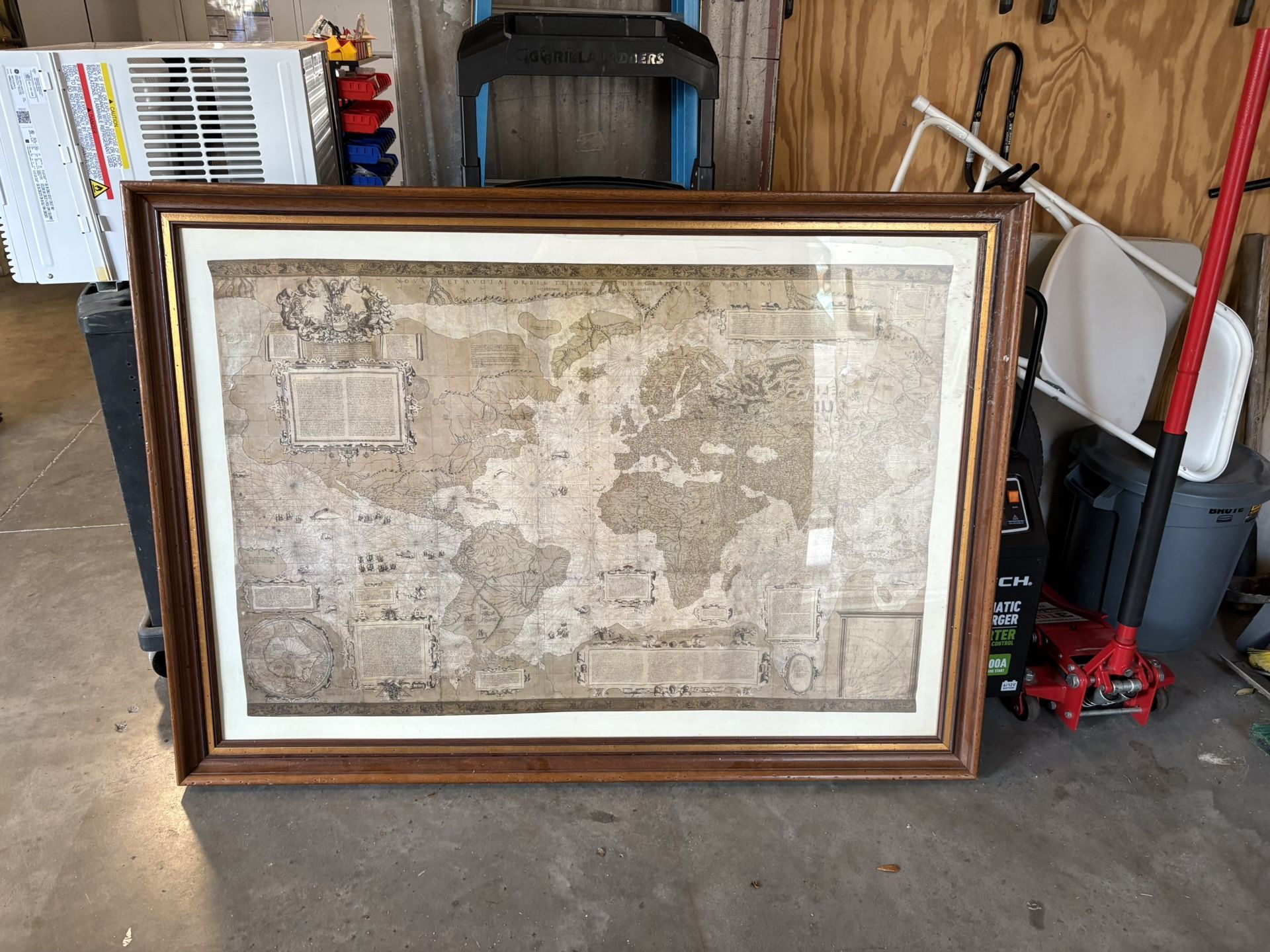 World Map With Frame