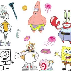 Roommates Spongebob Squarepants Wall Decal Set RMK4349SS