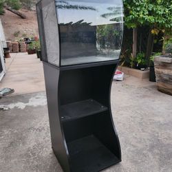 Black 15 Gallon Fluval LED Aquarium With Stand