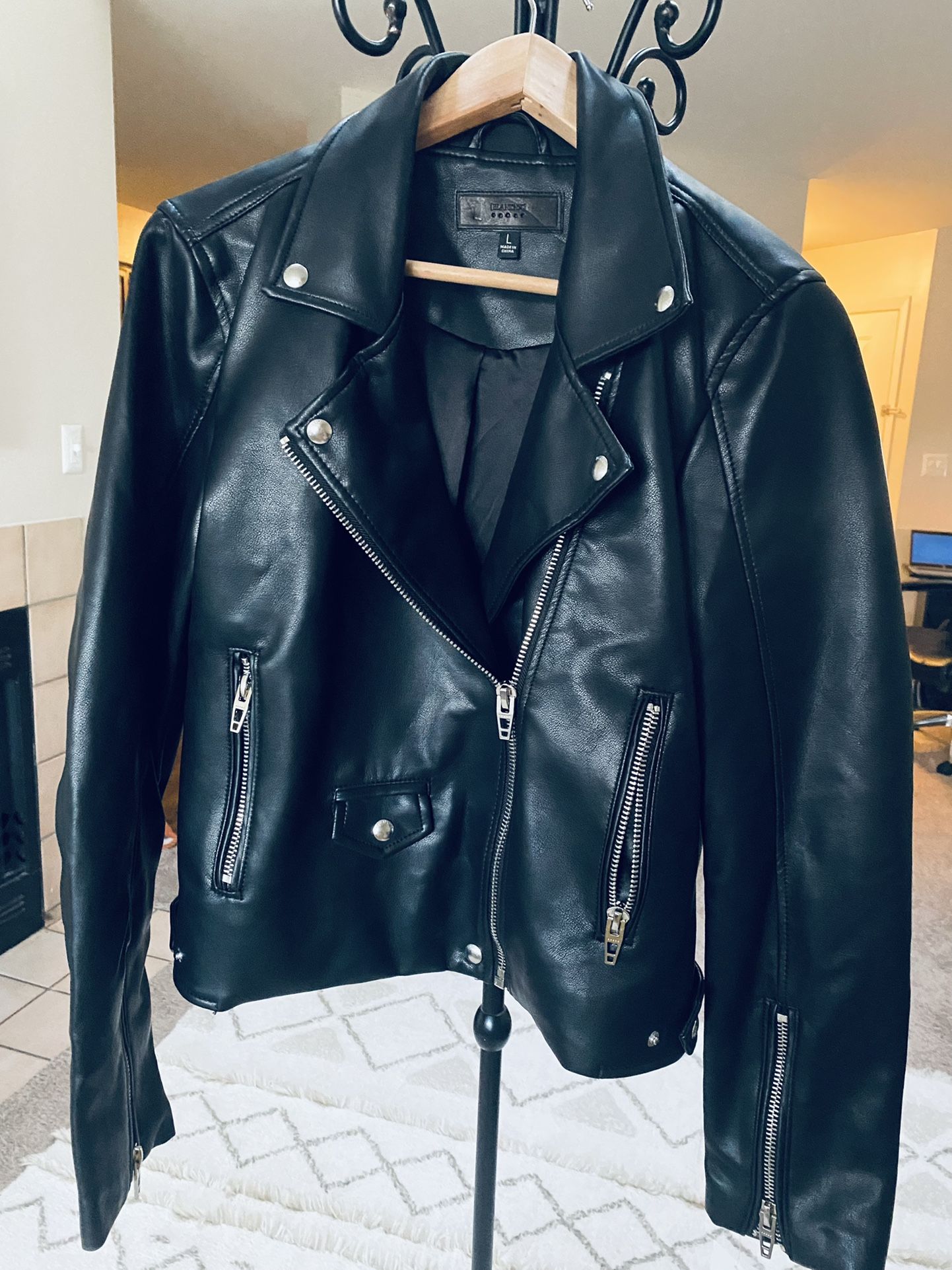 BlankNyc Leather Jacket Size Large Womens