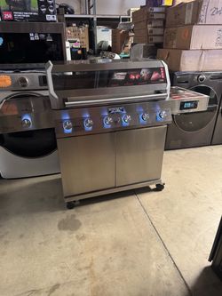 Bbq grill gas propane monument with side burner infrared