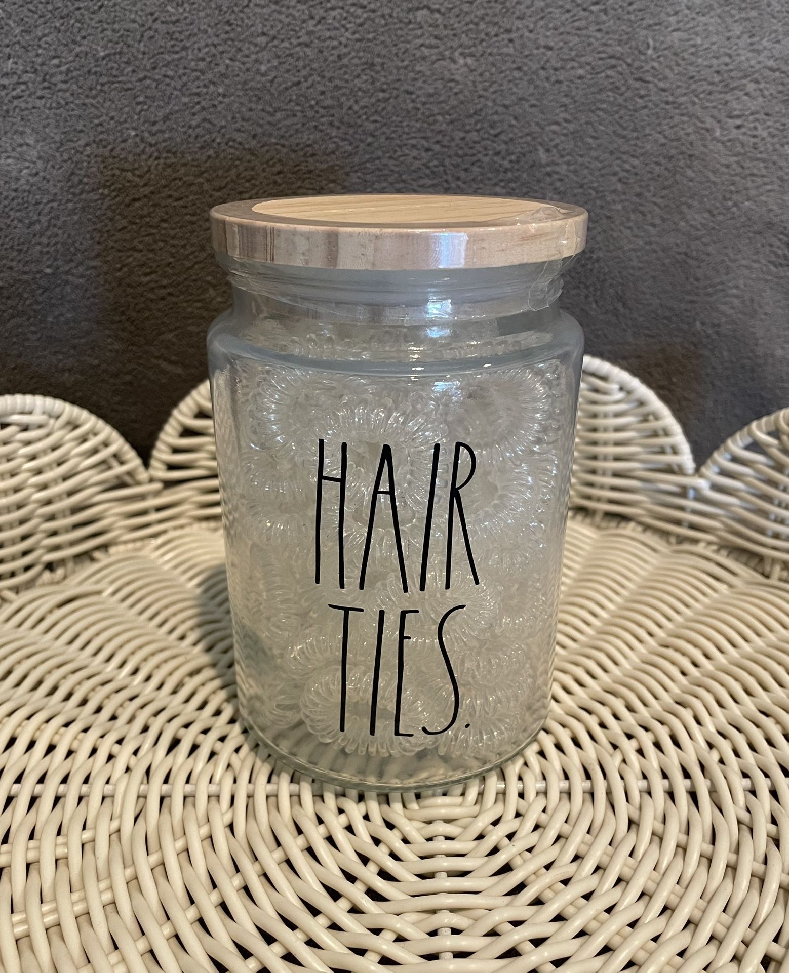 Rae Dunn - Jar of Spiral Hair Ties
