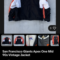 Auction on Ebay! SF Giants Apex One 90s Jacket!