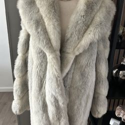 Faux Fur Coat Size m/L