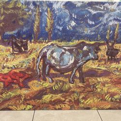 BULL PAINTING