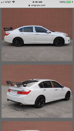 2013 Honda Accord Sport SE JDM Tiuning White Black Rims Wheel Low Mileage Spoiler VTec V-Tec Automatic Civic