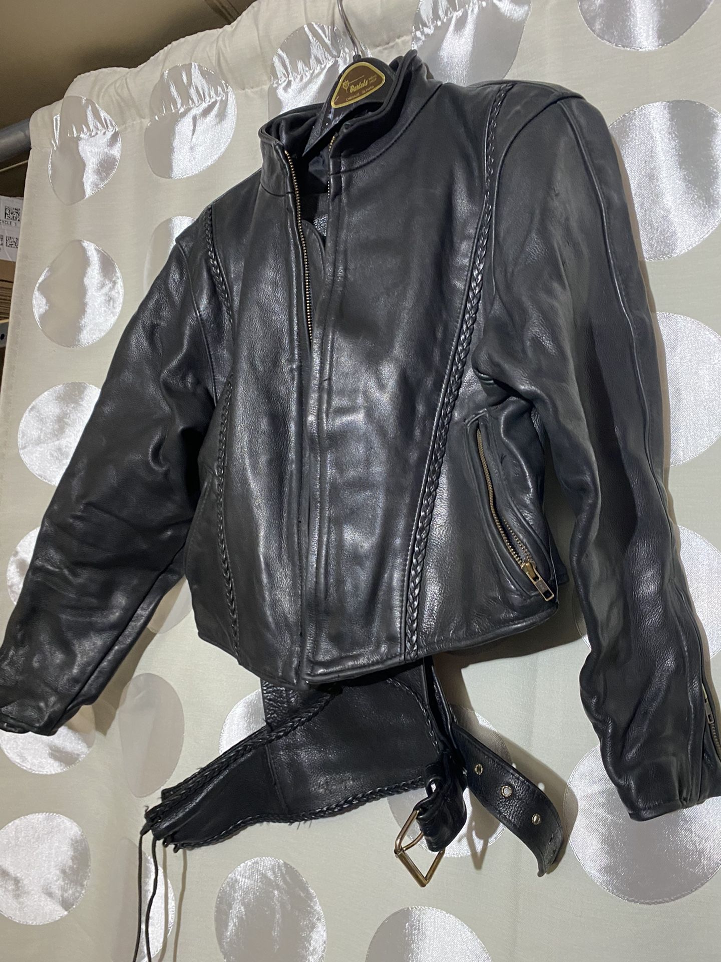 Women’s Leather Jacket & Chaps
