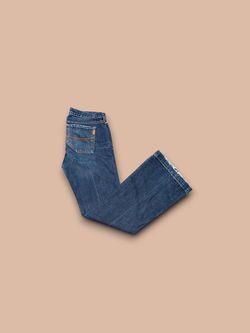 Ezra Fitch Jeans Womens 28 Low Rise Boot Cut Denim 5 Pocket Made In USA