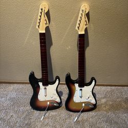 Xbox 360 Rock Band Wireless Guitars (For Parts/Repair))