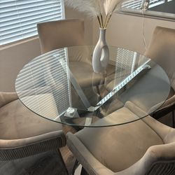 Round Glass Table 