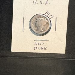 1917 Mercury Dime Fine Silver 