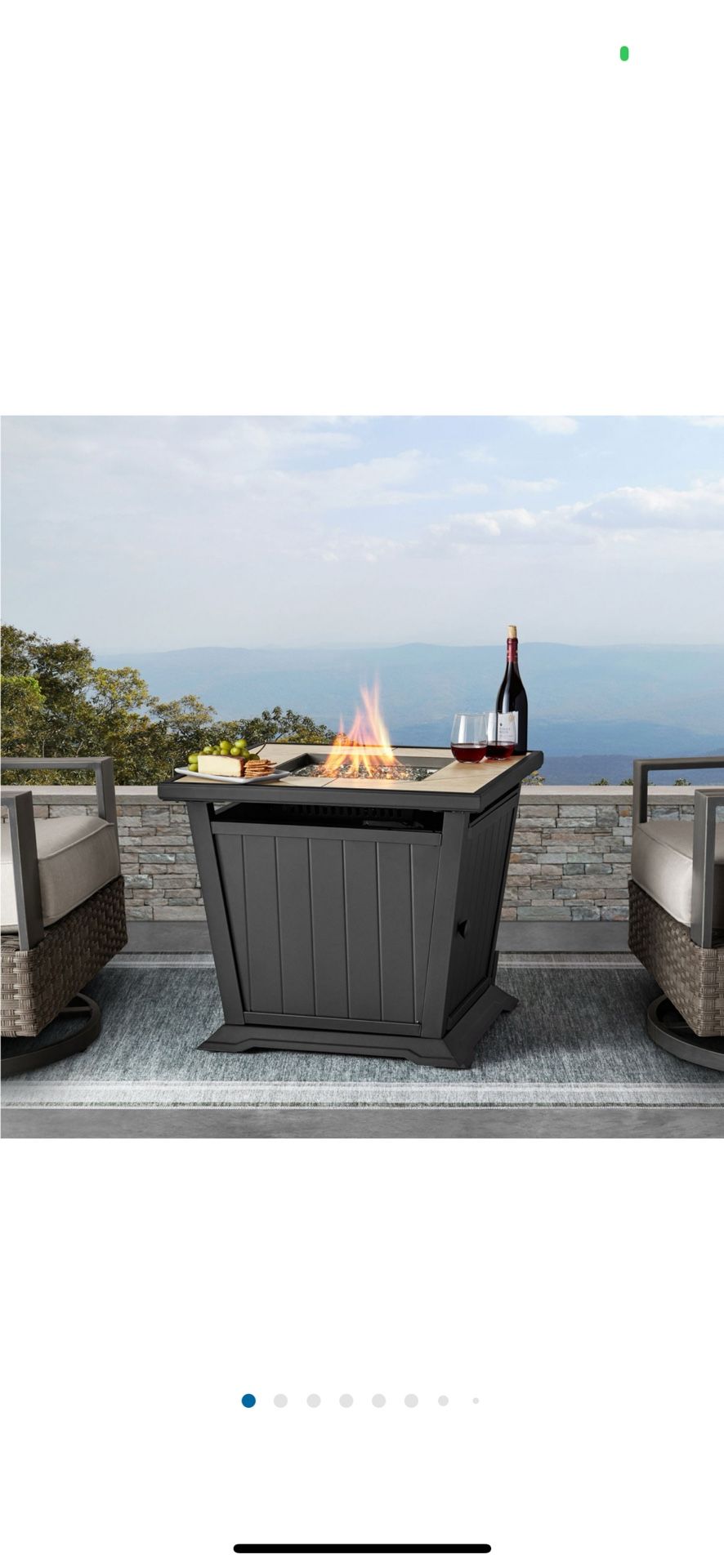 Member’s Mark 30” Square Gas Fire Pit Outdoor Table
