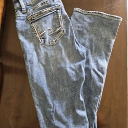 Womens Silver Jeans 28x35long