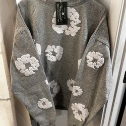 Grey On White Denim Tears Size L