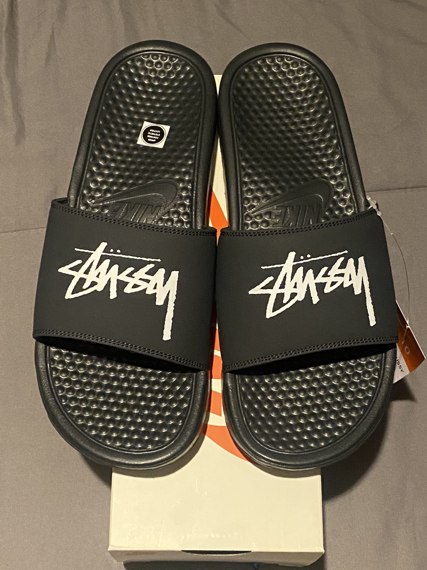 Nike Stussy Benassi Slides Size 10