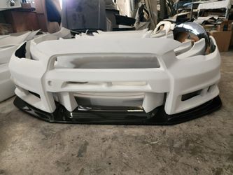 Varis Style V2 Bumper With Carbon Lip Evo X Ralliart Lancer