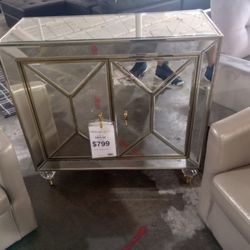 Accent Cabinet With Shelves ( Ask For Jose)