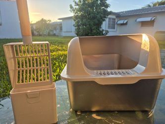 Stainless Steel Litter Box – Clean & Odor Free