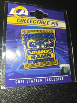 NFL Los Angeles Rams vs Houston Texans Game Pin 2025