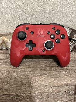 PowerA Enhanced Wired Controller for Nintendo Switch - Red Camo. 