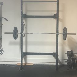 Wall Mounted/Folding Squat Rack with Pull-up Bar