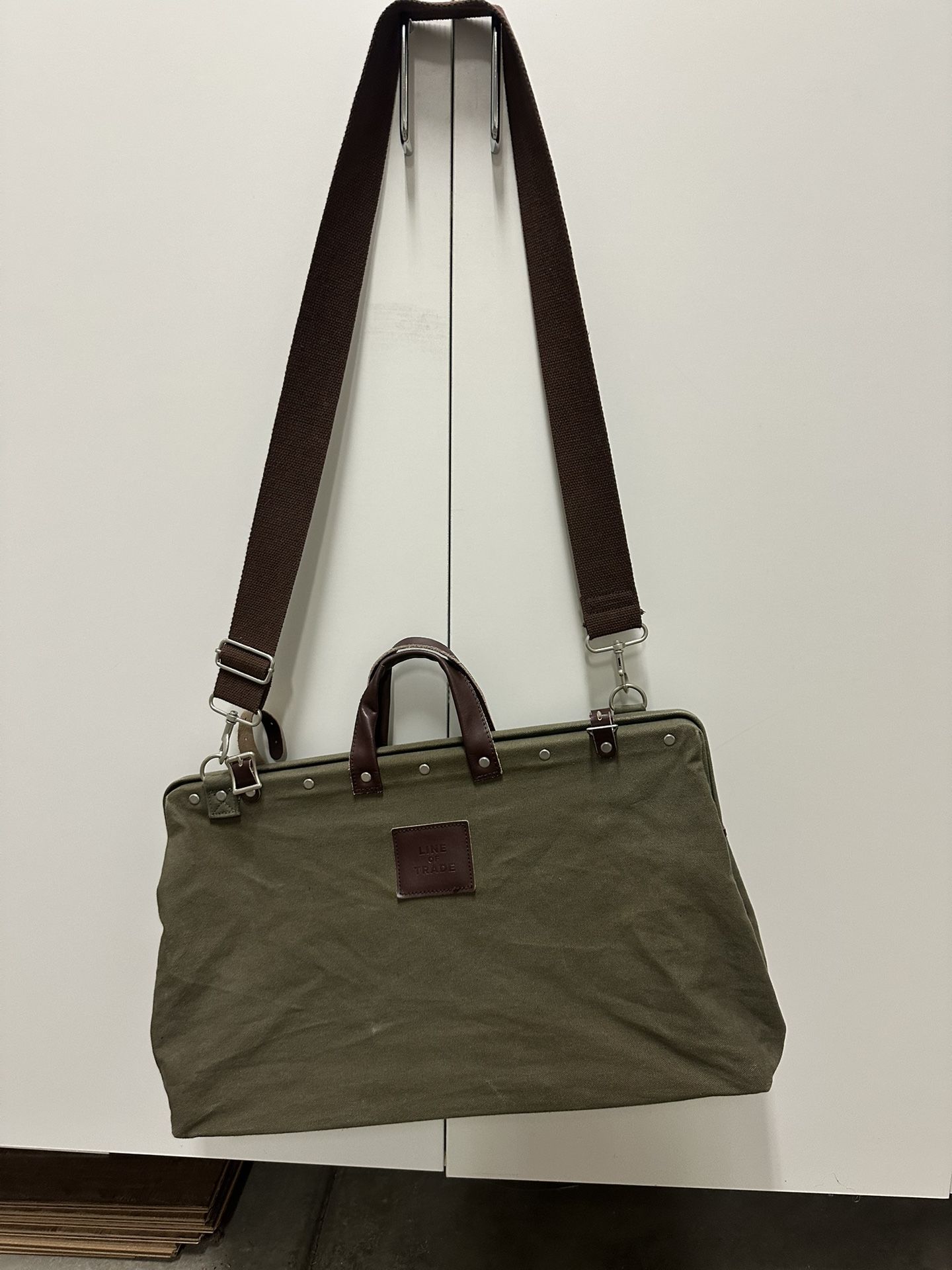 Weekend Bag - Men’s - Canvas- Green - Line Of Trade - Original Listing Shown 