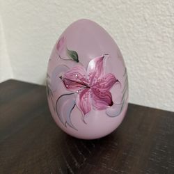 Fenton Egg- Lavender Hibiscus 