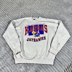 Fruit of the Loom men’s size XL 90s Kansas Jayhawks - Vintage College Sweatshirt