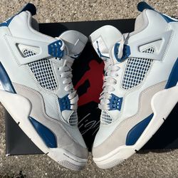 Air Jordan 4 military blue white size 10 men used