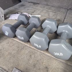 Dumbbells 15lb And 20lb