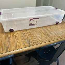 Wheeled Underbed Storage Container 60 qt
